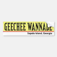 Geechee Möchtegern-Autoaufkleber