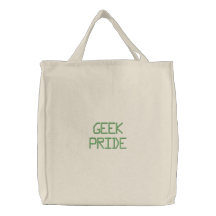 GEEKPRIDE BESTICKTE EINKAUFSTASCHE