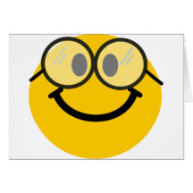 Geeky smiley grußkarte