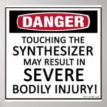Gefahrensynthesizer Poster