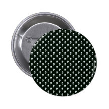 Gefährlicher weißer Schädel auf Retro schwarzer Ob Buttons
