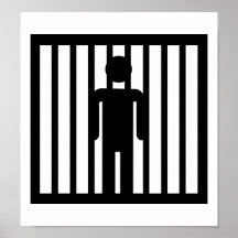 Gefängnisgefängnisfestnahme Posterdrucke