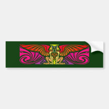 geflügelte Katze Bastet Sphinx winged cat Autosticker