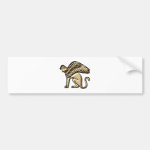 geflügelte Sphinx Auto Sticker