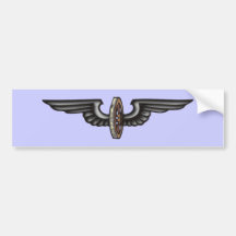 geflügeltes krasses Schwungrad Autosticker