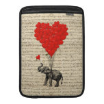 Geformte Ballone des Elefanten und des Herzens Sleeve Fürs MacBook Air