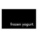 gefrorener Jogurt Visitenkarten