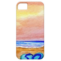 Gegangene schwimmende Strand-Ozean-Brandung bewegt iPhone 5 Hülle