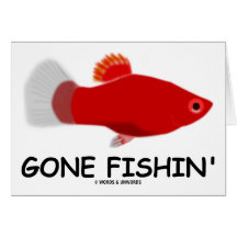 Gegangenes Fishin (Xiphophorus maculatus) Karten