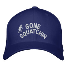 Gegangenes Squatchin Bestickte Baseballmützen