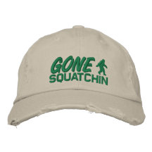 Gegangenes Squatchin - Grün Bestickte Mützen