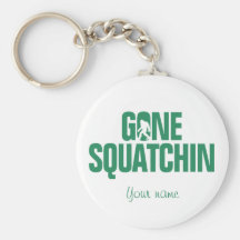 Gegangenes Squatchin - Grün und Weiß Schlüsselanhänger