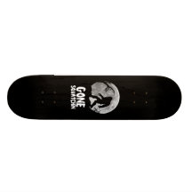 Gegangenes Squatchin mit Mond und Silhouette Individuelle Skatedecks