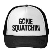 Gegangenes Squatchin - Schwarz-/weißeSilhouette Baseball Mütze
