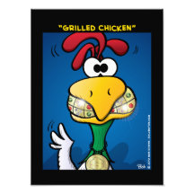 "Gegrilltes Huhn " Foto Drucke