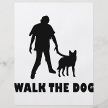 gehen der Hundezombie Flyerdesign