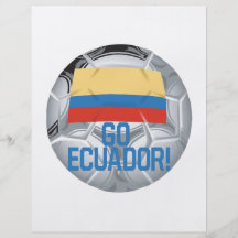 Gehen Ecuador Vollfarbige Flyer