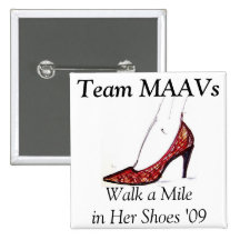 "Gehen eine Meile in ihren Schuhen" - Team MAAVs K Anstecknadelbutton