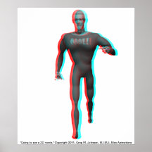 Gehen, einen Film 3D zu sehen! Posterdruck