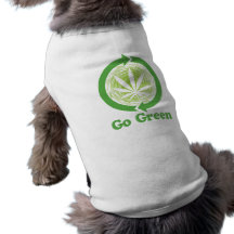 Gehen Grün Hunde T Shirt