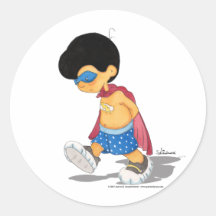 Gehen Kapitäns Thunderbolt Runde Sticker