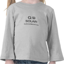 "Gehen Sie Solar! "T-Shirt der KindL/S