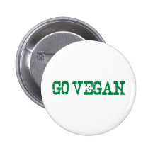 Gehen Sie vegan Anstecknadelbutton