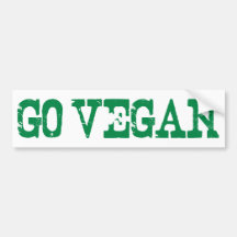 Gehen Sie vegan Autosticker