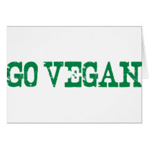 Gehen Sie vegan Grußkarten