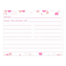 Gehende Dotty leere Rezept-Karten Postkarte