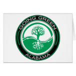 Gehender grüner Baum Alabama Grußkarten