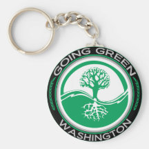 Gehender grüner Baum Washington Schlüsselbänder