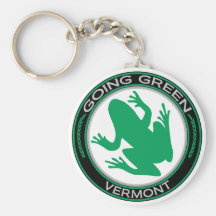 Gehender grüner Vermont-Frosch Schlüsselband