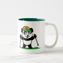 Gehender Panda Kaffee Tasse