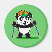 Gehender Panda Magnete