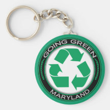 Gehendes Grün recyceln Maryland Schlüsselbänder