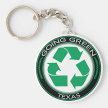 Gehendes Grün recyceln Texas Schlüsselband