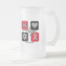 Gehirn-Krebs-Hoffnungs-Liebe inspirieren Bewusstse Tassen