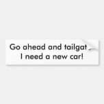 Geht und Heckklappe-ICh Bedarf ein neues Auto vora Autosticker