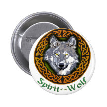Geist des Wolfs Anstecknadelbutton