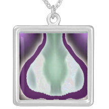Geisterwelt: Lila Power-Symbol Amulett