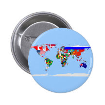 gekennzeichnete Welt Anstecknadelbutton