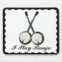 GEKREUZTES BANJOS-MOUSEPAD