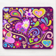 Gekritzel-Liebe Mousepads
