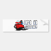 Gelassen ihm Snowmobile Autoaufkleber