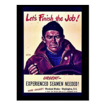 Gelassen uns den Job beenden! Postkarte