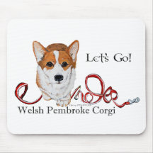 Gelassen uns gehen Corgi Mauspad