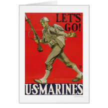 Gelassen uns gehen Sie!  US Marinesoldaten Grußkarte
