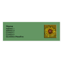 Gelbe Blume Visitenkartenvorlagen