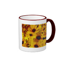 Gelbe Blumen Tasse
